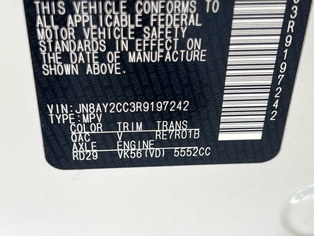 Used 2024 Nissan Armada Platinum w/ Cargo Package RWD image 29