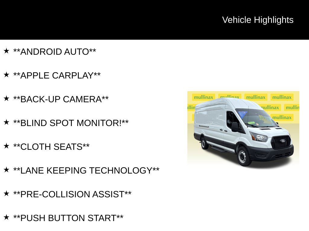 Certified 2026 Ford Transit 250 148 High Roof Extended RWD image 13