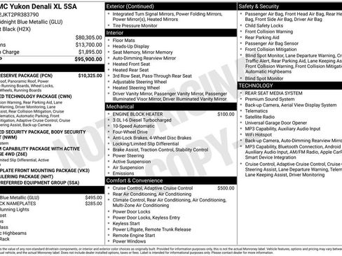 Certified 2023 GMC Yukon XL Denali w/ Denali Reserve Package AWD/4WD image 5