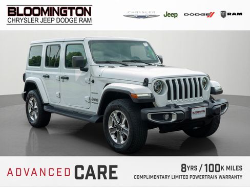 Used 2022 Jeep Wrangler Unlimited Sahara w/ LED Lighting Group AWD/4WD image 1