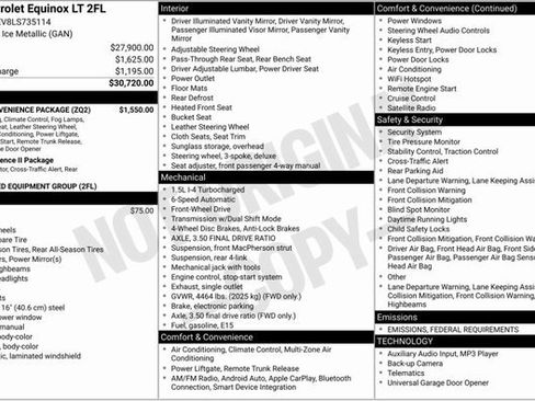 Used 2020 Chevrolet Equinox LT w/ Driver Convenience Package image 3