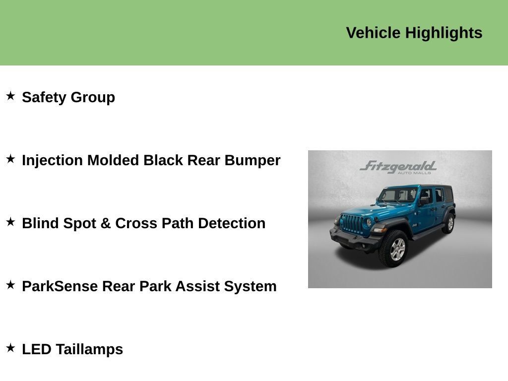 Used 2020 Jeep Wrangler Unlimited Sport S AWD/4WD image 9