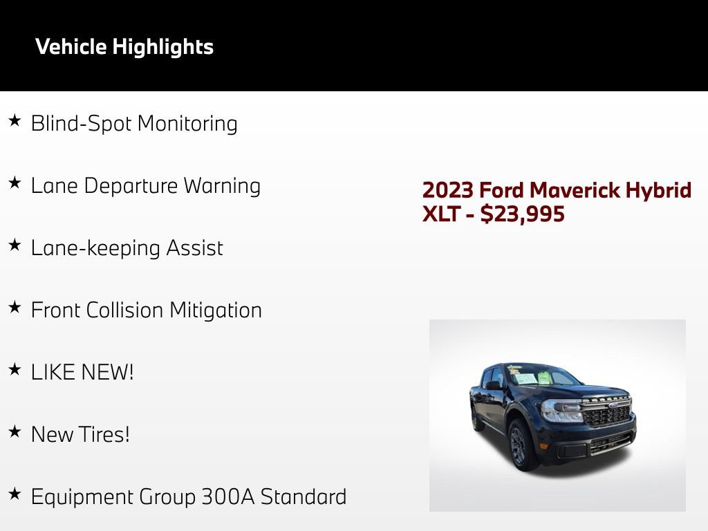Used 2023 Ford Maverick XLT w/ XLT Luxury Package FWD image 51