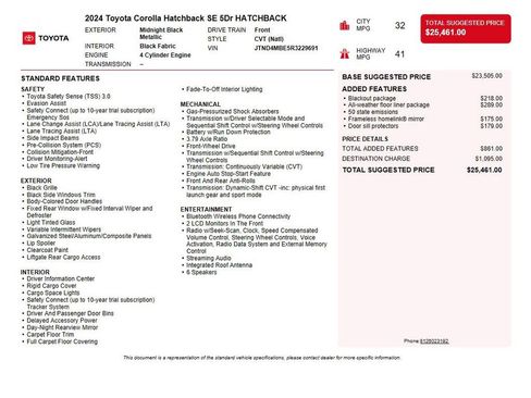Used 2024 Toyota Corolla SE FWD image 34