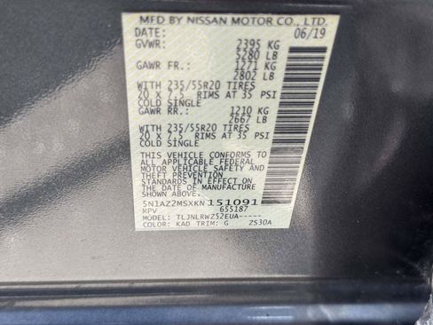 Used 2019 Nissan Murano SL AWD/4WD image 15