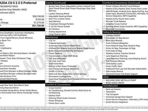Used 2023 MAZDA CX-5 AWD 2.5 S w/ Preferred Package image 10