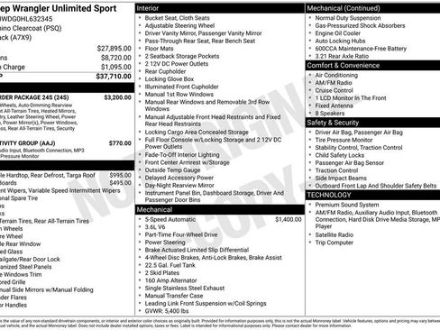 Used 2017 Jeep Wrangler Unlimited Sport w/ Quick Order Package 24S image 25