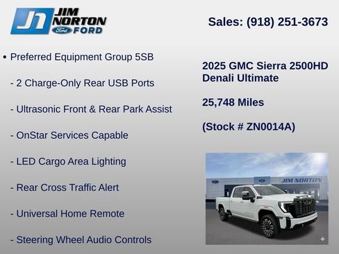 Used 2025 GMC Sierra 2500 Denali Ultimate AWD/4WD image 42