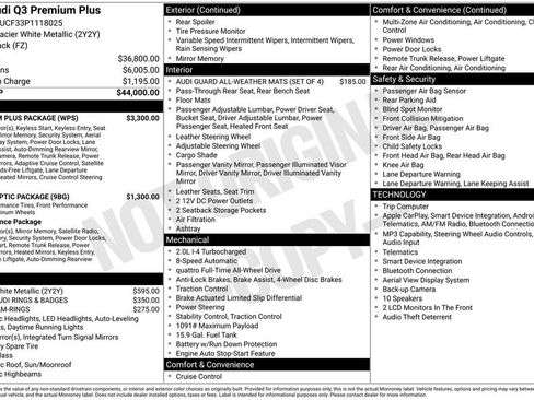 Used 2023 Audi Q3 2.0T Premium Plus w/ Premium Plus Package AWD/4WD image 9