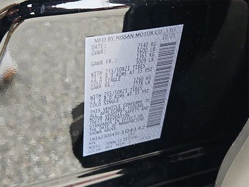 New 2026 Nissan Murano Platinum image 10