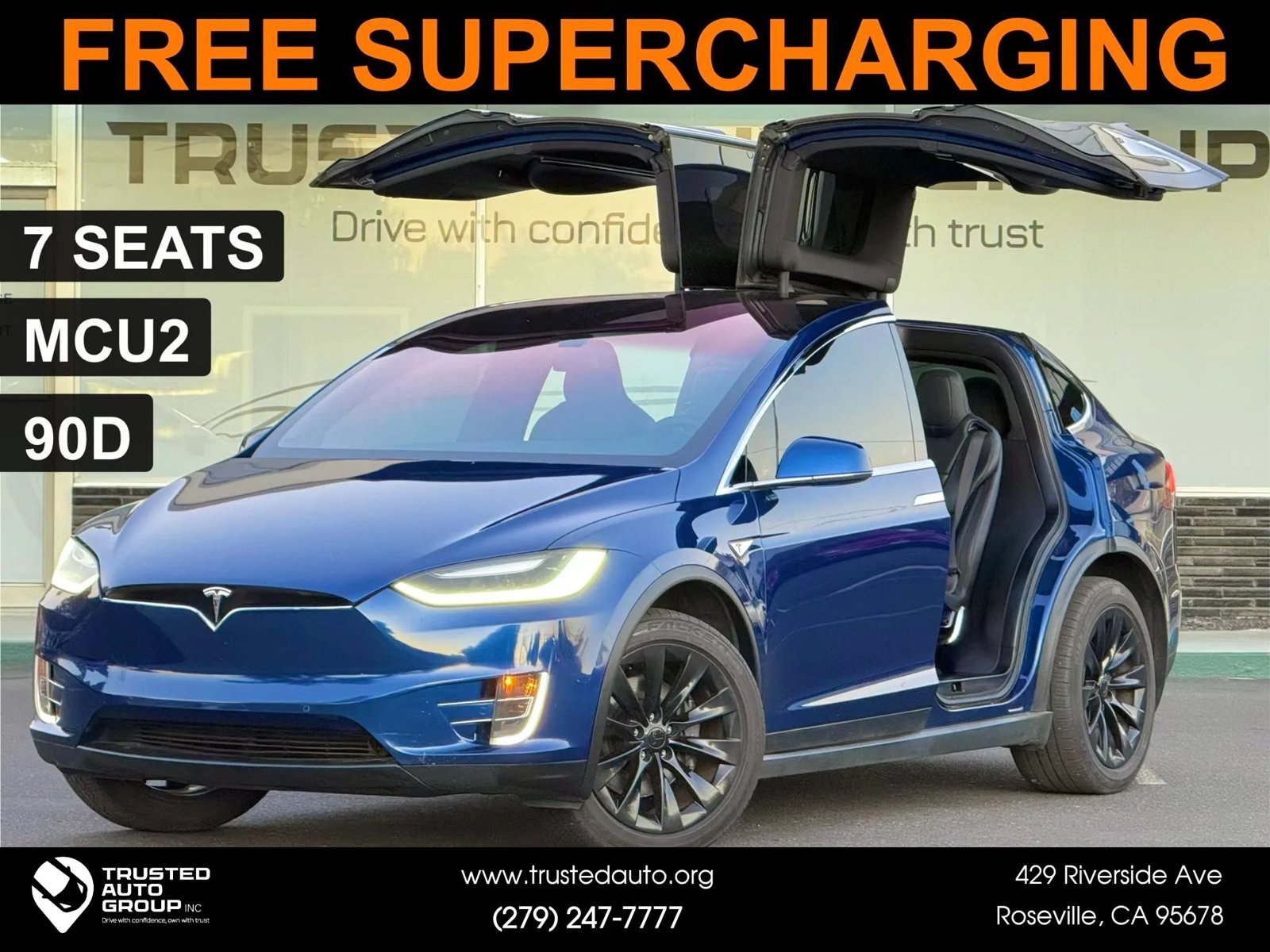 Used 2016 Tesla Model X 90D AWD/4WD image 1