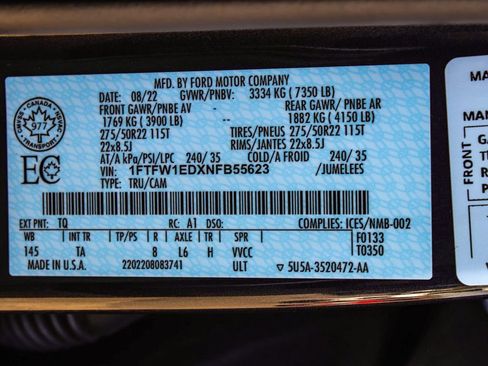 Used 2022 Ford F150 Limited image 14