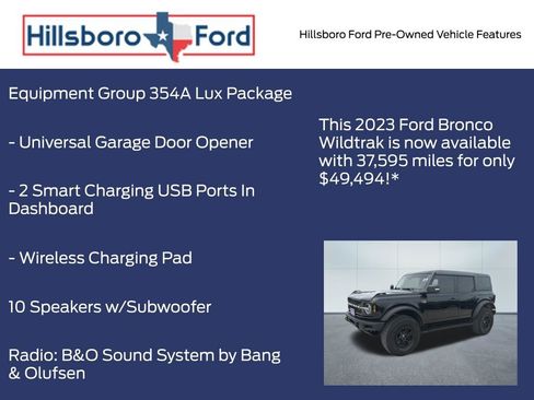 Used 2023 Ford Bronco Wildtrak AWD/4WD image 9