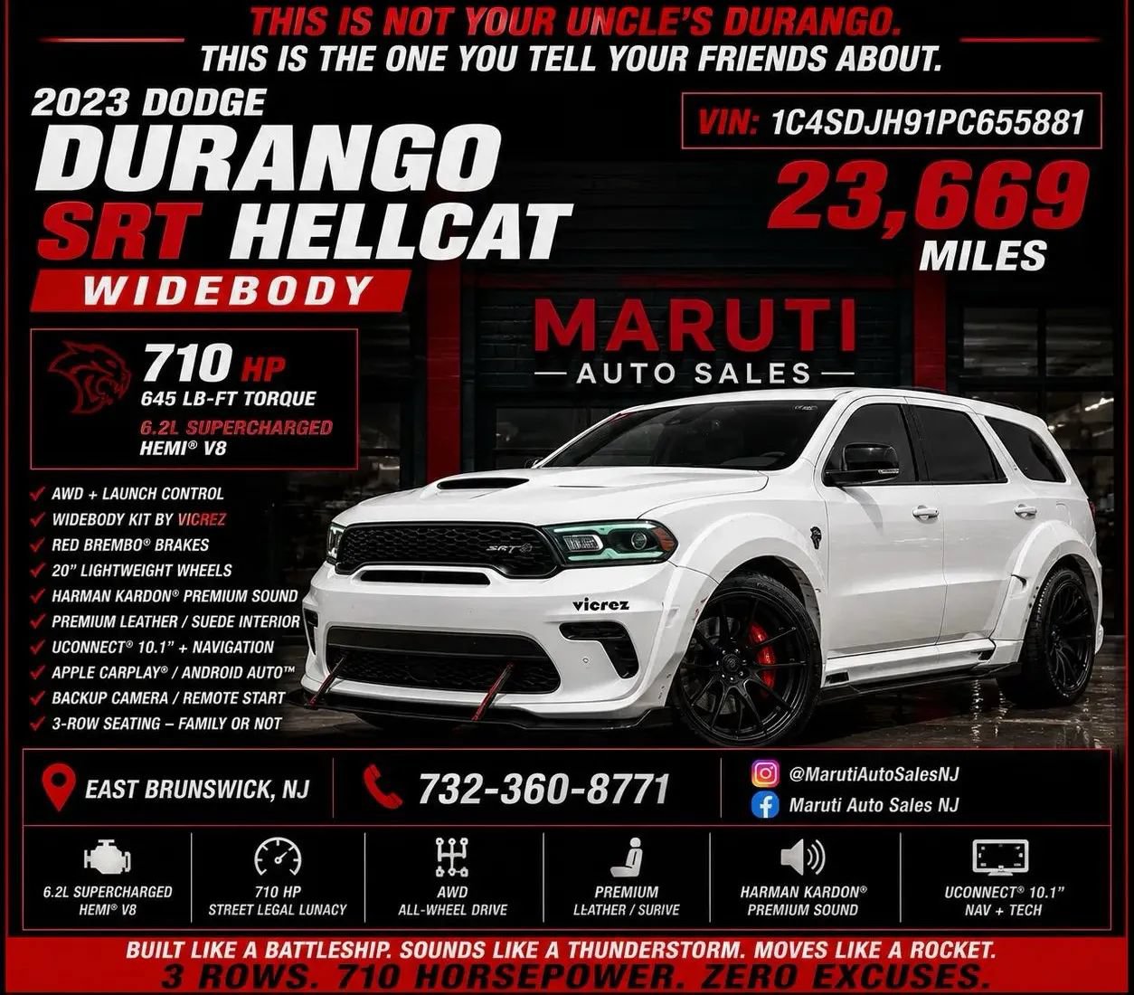 Used 2023 Dodge Durango SRT Hellcat AWD/4WD image 47