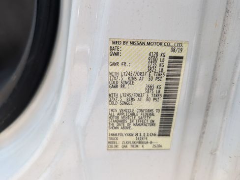 Used 2019 Nissan NV 2500 SV RWD image 20