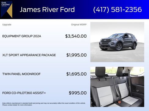 Certified 2023 Ford Explorer XLT w/ Equipment Group 202A AWD/4WD image 6