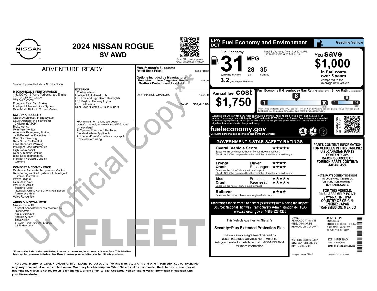 Used 2024 Nissan Rogue SV AWD/4WD image 30