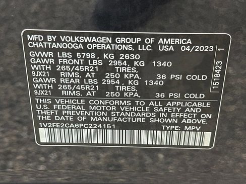 Used 2023 Volkswagen Atlas Cross Sport SEL Premium R-Line AWD/4WD image 37