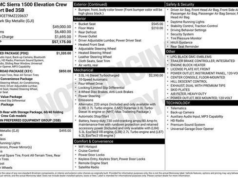 Used 2021 GMC Sierra 1500 Elevation w/ Preferred Package AWD/4WD image 24