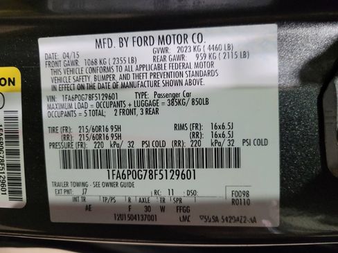 Used 2015 Ford Fusion S FWD image 33