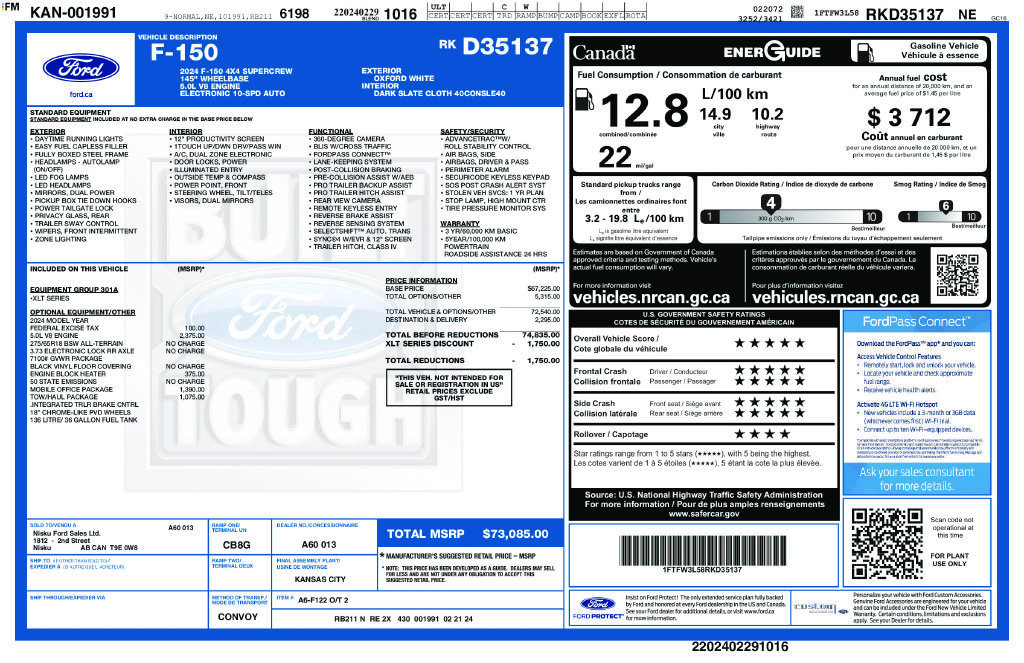 Used 2024 Ford F150 XLT w/ Mobile Office Package AWD/4WD image 33