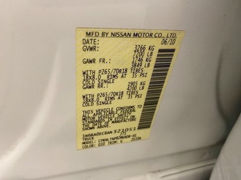 Used 2010 Nissan Titan SE w/ Heavy Metal Edition Pkg AWD/4WD image 40