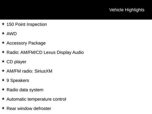 Used 2019 Lexus RX 350L AWD w/ Accessory Package image 2