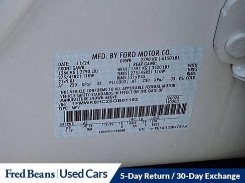 Used 2025 Ford Explorer Platinum w/ Ultimate Package AWD/4WD image 37