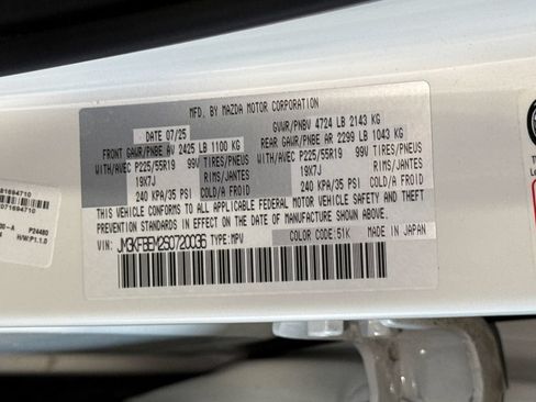 Certified 2025 MAZDA CX-5 AWD 2.5 S w/ Premium Plus Pkg image 27
