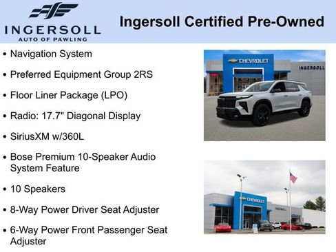 Used 2024 Chevrolet Traverse RS w/ LPO, Floor Liner Package image 5