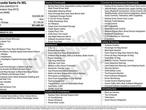 Used 2021 Hyundai Santa Fe SEL image 40