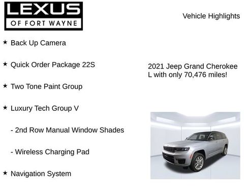 Used 2021 Jeep Grand Cherokee L Summit w/ Luxury Tech Group V AWD/4WD image 8