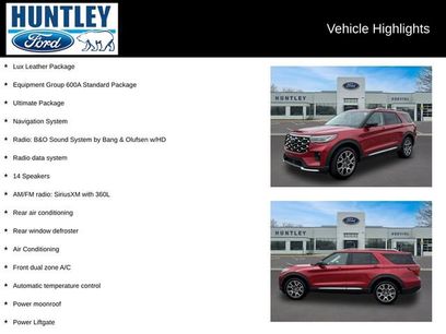 Used 2025 Ford Explorer Platinum w/ Ultimate Package