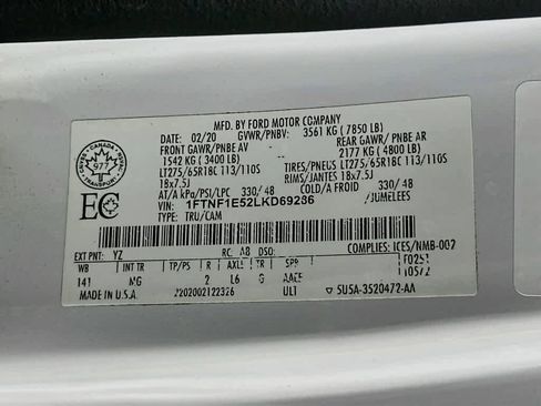 Certified 2020 Ford F150 XLT w/ Heavy-Duty Payload Package AWD/4WD image 21