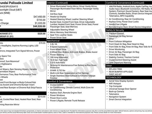 Used 2023 Hyundai Palisade Limited w/ Cargo Package image 3