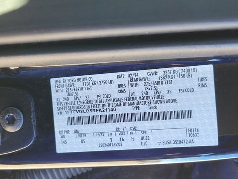 Certified 2024 Ford F150 XLT w/ Equipment Group 302A MID image 21