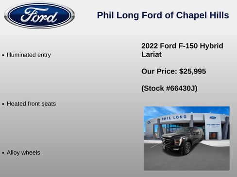 Used 2022 Ford F150 Lariat w/ Equipment Group 502A High AWD/4WD image 38