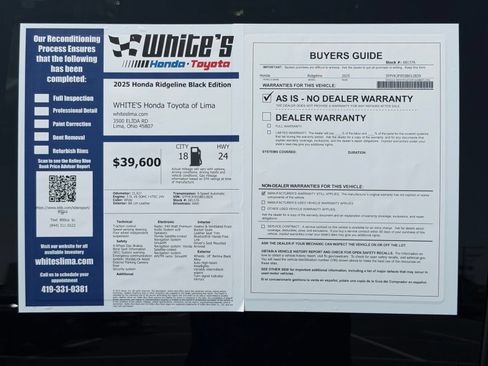Used 2025 Honda Ridgeline Black Edition image 36