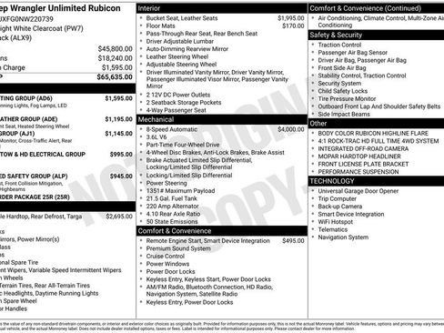 Used 2022 Jeep Wrangler Unlimited Rubicon w/ LED Lighting Group image 41