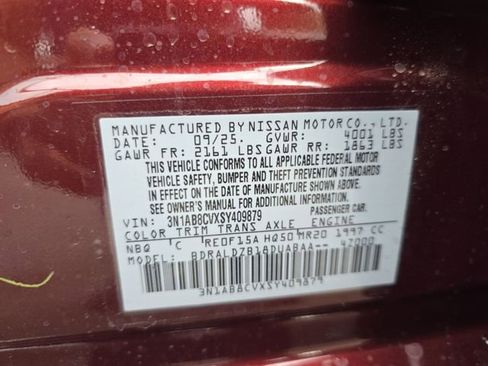 New 2025 Nissan Sentra SV w/ SV Premium Package image 16