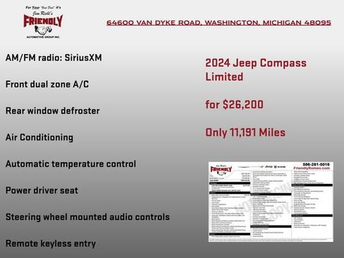 Used 2024 Jeep Compass Limited w/ Sun and Sound Group AWD/4WD image 4