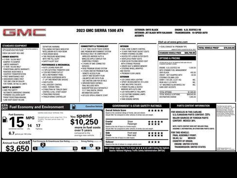 Used 2023 GMC Sierra 1500 AT4 AWD/4WD image 3