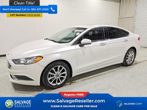 Used 2017 Ford Fusion SE w/ Fusion SE Technology Package FWD image 1