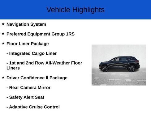 New 2026 Chevrolet Blazer RS w/ Driver Confidence II Package AWD/4WD image 2