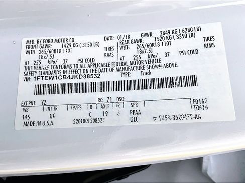 Used 2018 Ford F150 XLT w/ Equipment Group 302A Luxury image 33