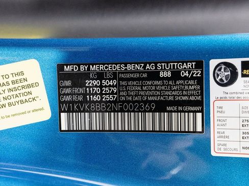 Used 2022 Mercedes-Benz SL 63 AMG 4MATIC w/ Driver Assistance Package image 42