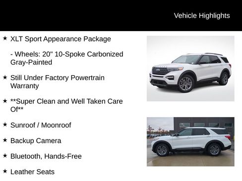Certified 2022 Ford Explorer XLT w/ Equipment Group 202A image 11