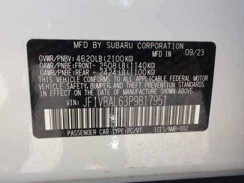 Used 2023 Subaru WRX Limited AWD/4WD image 35