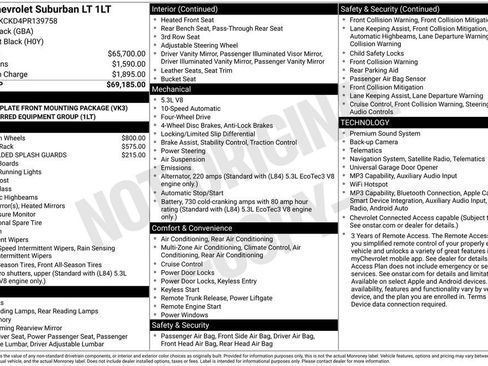 Used 2023 Chevrolet Suburban LT AWD/4WD image 2