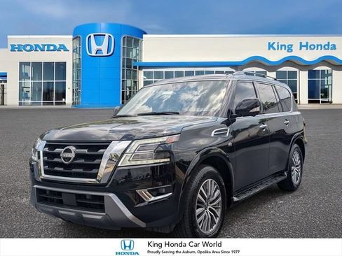 Used 2021 Nissan Armada SL w/ Captain's Chairs Package RWD image 1